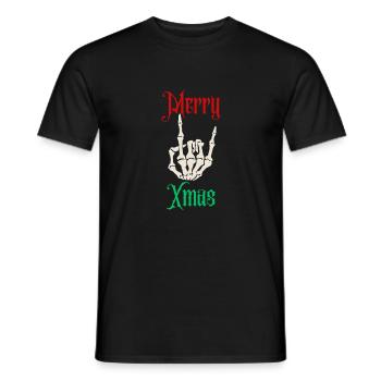 Merry Xmas | XMAS - T-shirt homme - noir - Devant - AI Model Male 178 light (178cm)