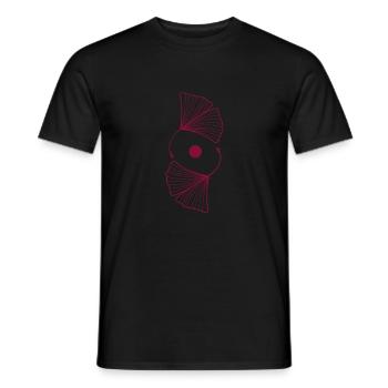 Ginkgo Leaves Ginkgo - Men's T-Shirt - black - Front - AI Model Male 178 light (178cm)