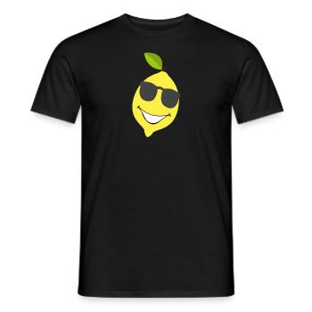 Citron Été - T-shirt homme - noir - Devant - AI Model Male 178 light (178cm)