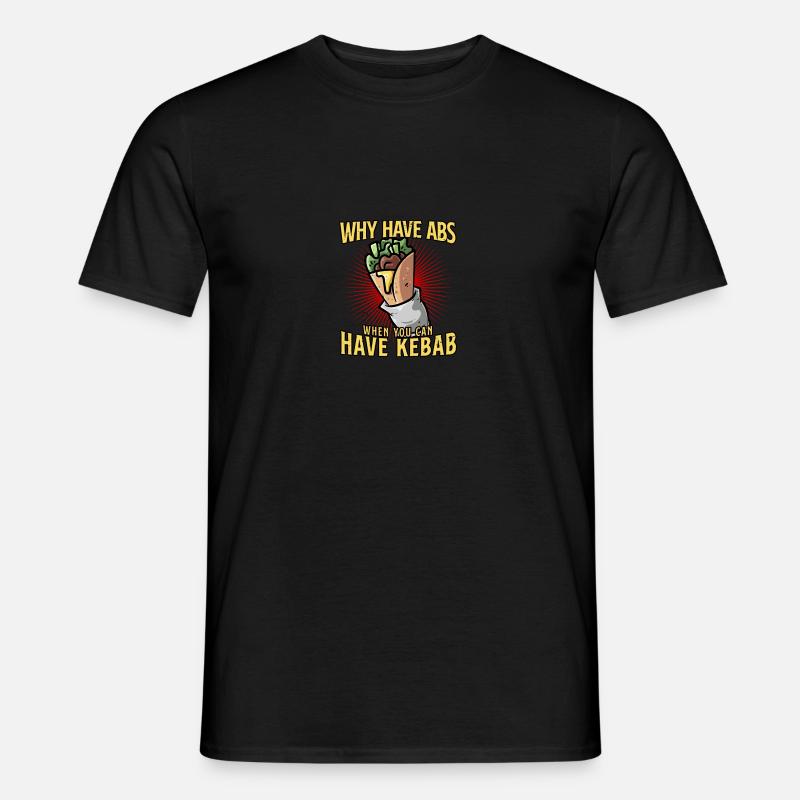 Kebab - Männer T-Shirt - Schwarz