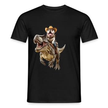 Englische Bulldogge - Männer T-Shirt - Schwarz - Vorne - AI Model Male 178 light (178cm)