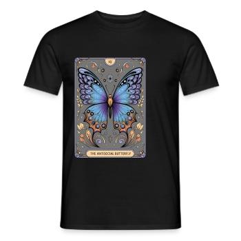 Tarotkarte - Männer T-Shirt - Schwarz - Vorne - AI Model Male 178 light (178cm)