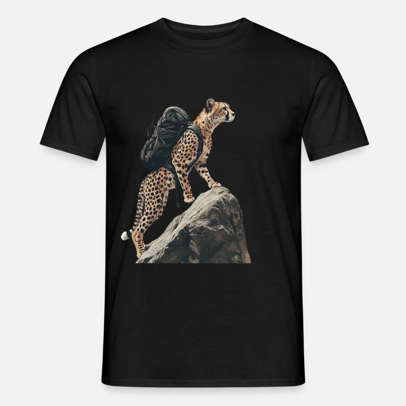 Gepard - Männer T-Shirt - Schwarz