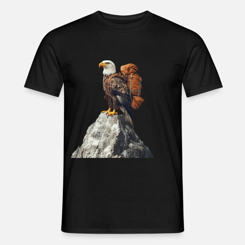 Adler - Männer T-Shirt - Schwarz