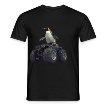 Pinguin - Männer T-Shirt - Schwarz - Vorne - AI Model Male 178 light (178cm)