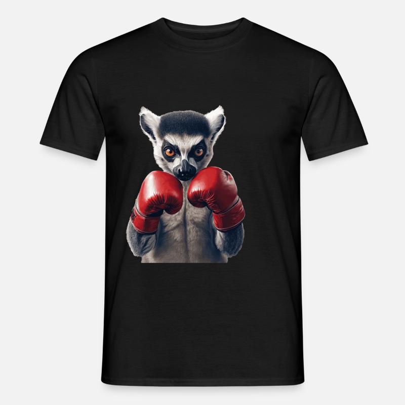 Lemur - Männer T-Shirt - Schwarz