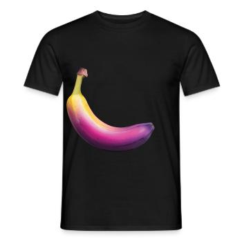 Banane - Männer T-Shirt - Schwarz - Vorne - AI Model Male 178 light (178cm)
