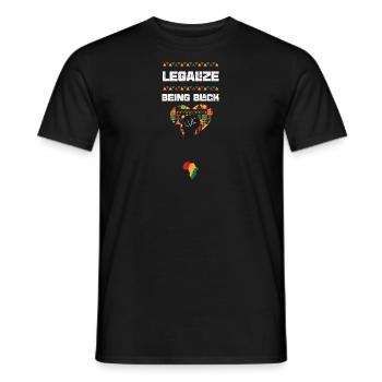 Legalize Being Black - Männer T-Shirt - Schwarz - Vorne - AI Model Male 178 light (178cm)