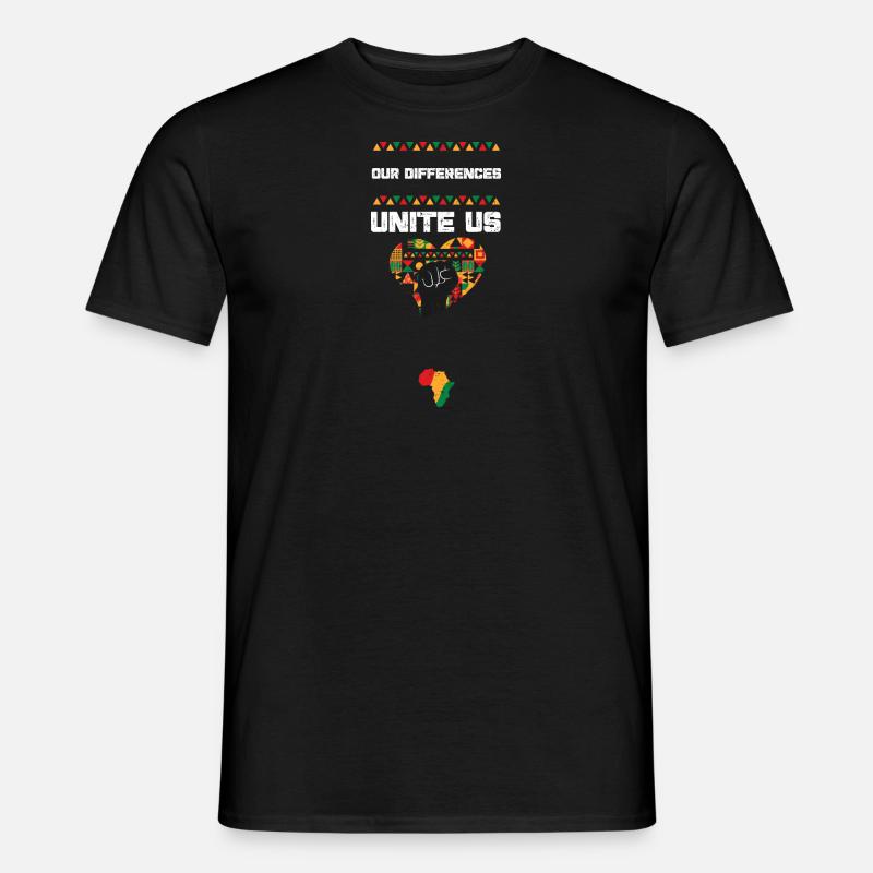 Our Differences Unite Us - Männer T-Shirt - Schwarz