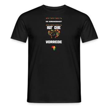 Die Vergangenheit ist die Vorrede - Männer T-Shirt - Schwarz - Vorne - AI Model Male 178 light (178cm)