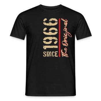 1966 The Original - year of birth, year - Men's T-Shirt - black - Front - AI Model Male 178 light (178cm)