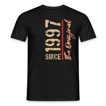 1997 The Original - Year of Birth, Year - Men's T-Shirt - black - Front - AI Model Male 178 light (178cm)