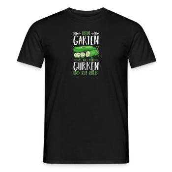 Gärtner Gurke Bauer Garten - Männer T-Shirt - Schwarz - Vorne - AI Model Male 178 light (178cm)