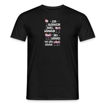 Glühwein Weihnachtsmann Gnome Weihnachts - Männer T-Shirt - Schwarz - Vorne - AI Model Male 178 light (178cm)