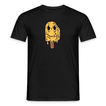 Eis Sommer kawaii cartoon Retro - Männer T-Shirt - Schwarz - Vorne - AI Model Male 178 light (178cm)