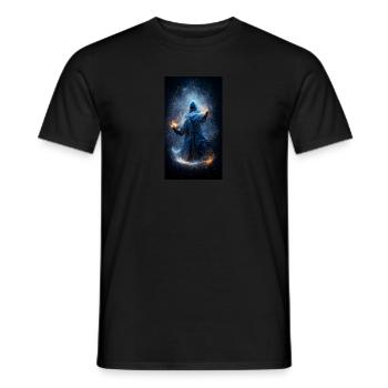 Magicien Bleu - T-shirt homme - noir - Devant - AI Model Male 178 light (178cm)