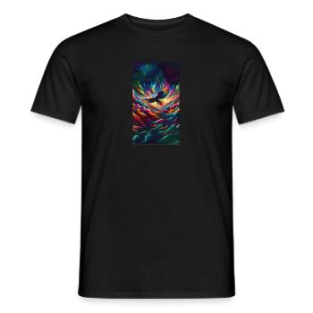 Aigle arc-en-ciel - T-shirt homme - noir - Devant - AI Model Male 178 light (178cm)