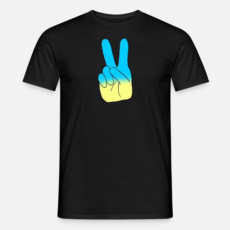 Peace - Männer T-Shirt - Schwarz
