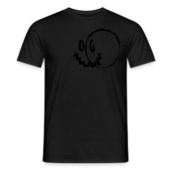 SOURIRE MALÉFIQUE - T-shirt homme - noir - Devant - AI Model Male 178 light (178cm)