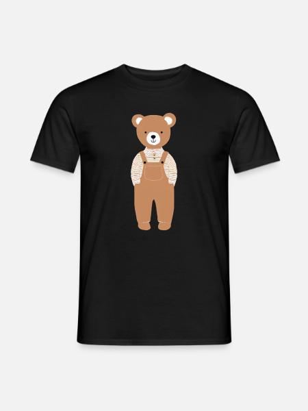 Teddy - Männer T-Shirt - Schwarz