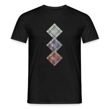 Abstract No. 39 - Men's T-Shirt - black - Front - AI Model Male 178 light (178cm)
