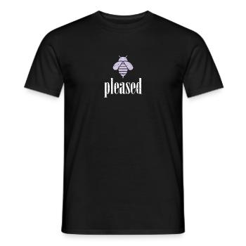 Lila Pastell Bee Pleased Biene Be Pleased - Männer T-Shirt - Schwarz - Vorne - AI Model Male 178 light (178cm)