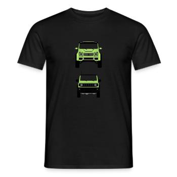 Gros G et bébé G - T-shirt homme - noir - Devant - AI Model Male 178 light (178cm)
