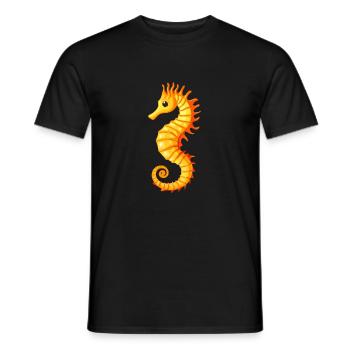 Seepferdchen - Männer T-Shirt - Schwarz - Vorne - AI Model Male 178 light (178cm)