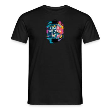 Light Up Your Life - Men's T-Shirt - black - Front - AI Model Male 178 light (178cm)