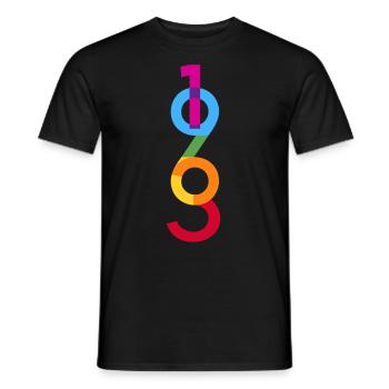1963 - T-shirt homme - noir - Devant - AI Model Male 178 light (178cm)