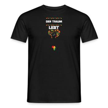 Der Traum lebt - Männer T-Shirt - Schwarz - Vorne - AI Model Male 178 light (178cm)