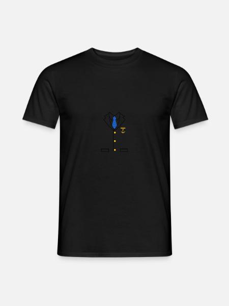 Yacht Captain Costume - Männer T-Shirt - Schwarz