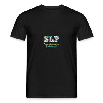 SLP Speech Language Pathologist - Männer T-Shirt - Schwarz - Vorne - AI Model Male 178 light (178cm)