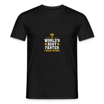 Worlds Best Farter I Mean Father - Männer T-Shirt - Schwarz - Vorne - AI Model Male 178 light (178cm)