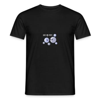 Cute I Love You Pops Soap Bubbles - Männer T-Shirt - Schwarz - Vorne - AI Model Male 178 light (178cm)