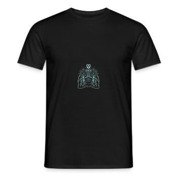 Anatomie des poumons - Médecine - T-shirt homme - noir - Devant - AI Model Male 178 light (178cm)