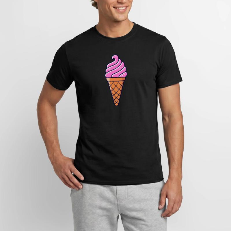 SOFTEIS EISCREME EISBECHER WAFFELEIS GESCHENKIDEE Männer T-Shirt