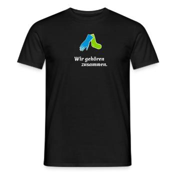 Wir gehören zusammen - Männer T-Shirt - Schwarz - Vorne - AI Model Male 178 light (178cm)