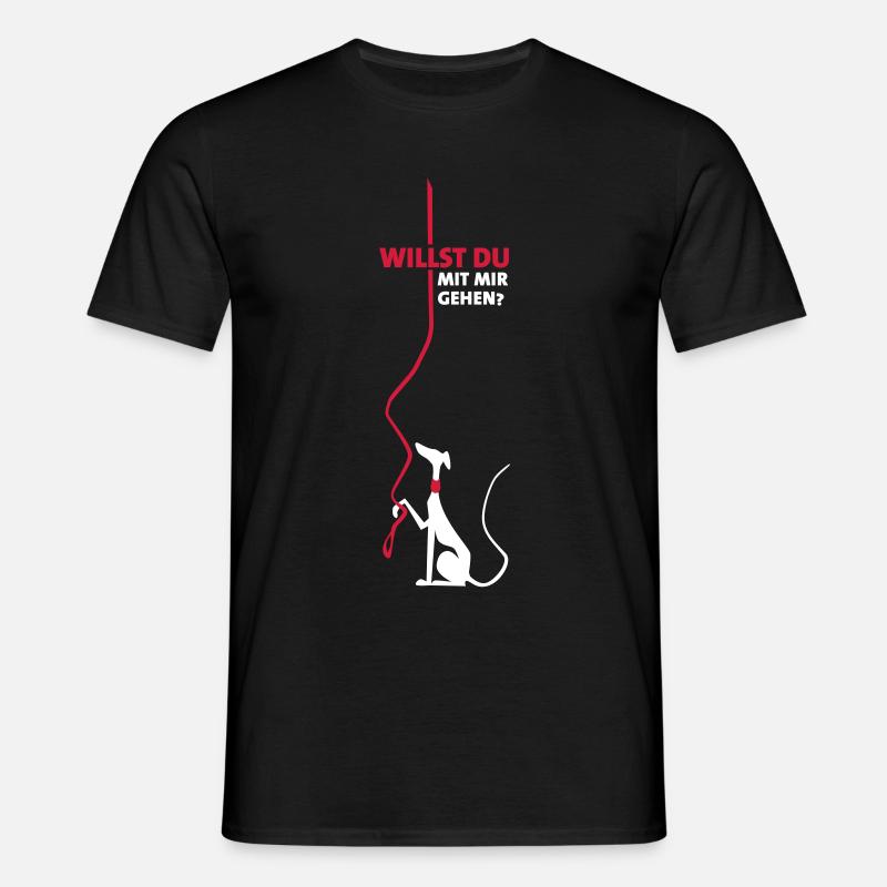 Willst Du - Männer T-Shirt - Schwarz
