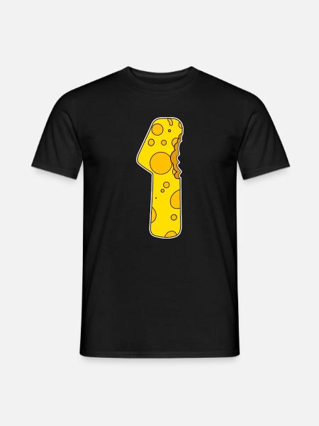 Number 1 - One - Winner - First Winner - Men's T-Shirt - black
