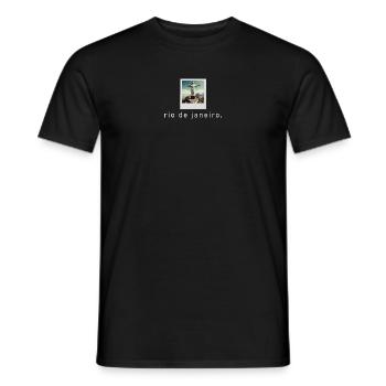 Cristo Redentor Rio de Janeiro Retro Foto - Männer T-Shirt - Schwarz - Vorne - AI Model Male 178 light (178cm)