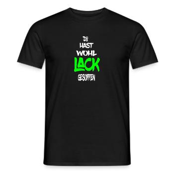 Lustiger Spruch Lack gesoffen , für den Lackierer - Männer T-Shirt - Schwarz - Vorne - AI Model Male 178 light (178cm)