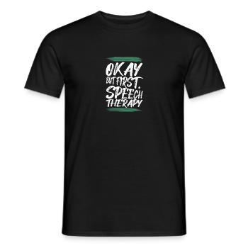 Orthophoniste Orthophonie Orthophonie - T-shirt homme - noir - Devant - AI Model Male 178 light (178cm)