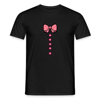 schleifchen - Men's T-Shirt - black - Front - AI Model Male 178 light (178cm)