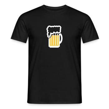 Beer gift birthday graduation - Men's T-Shirt - black - Front - AI Model Male 178 light (178cm)