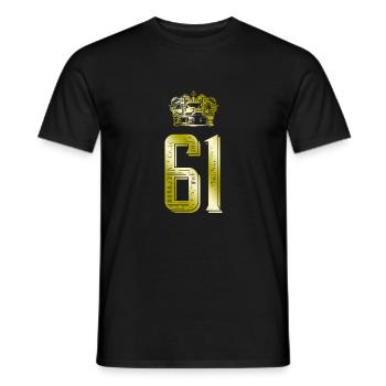 61 Couronne numérique - T-shirt homme - noir - Devant - AI Model Male 178 light (178cm)