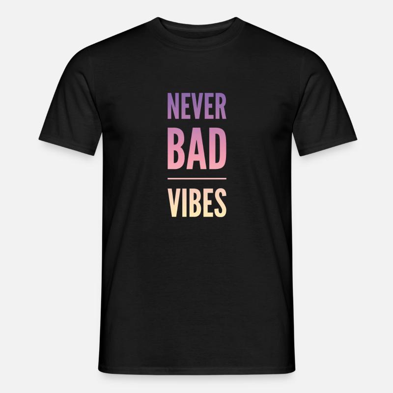 Good vibes - Männer T-Shirt - Schwarz