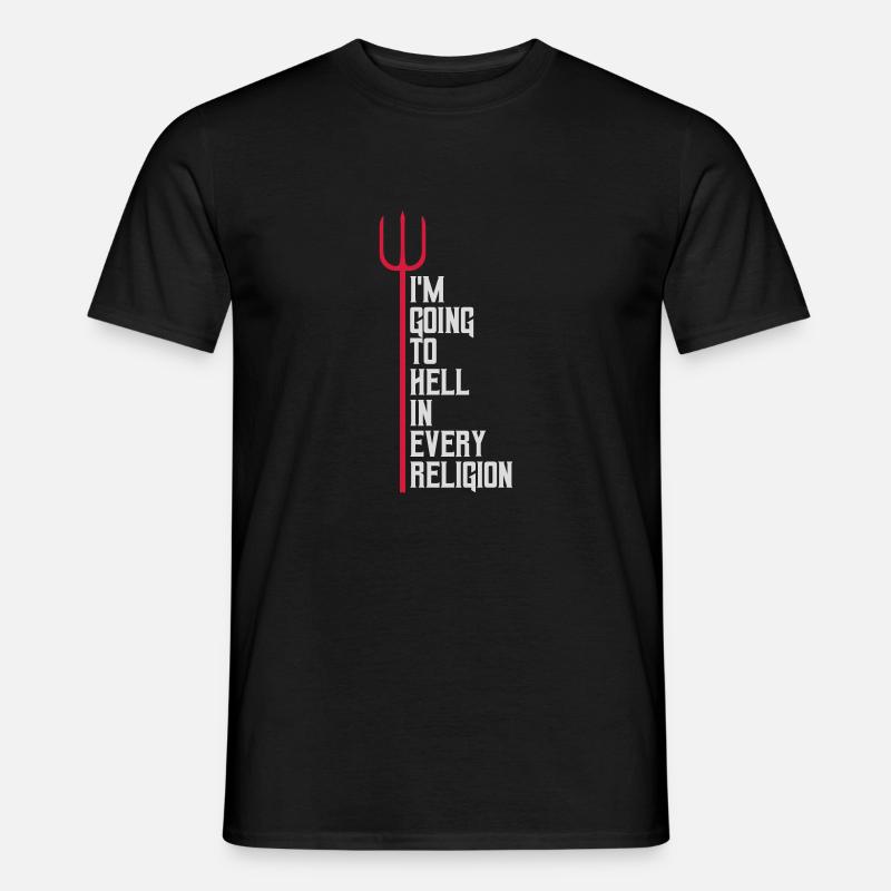 in going to hell - Men's T-shirt - black