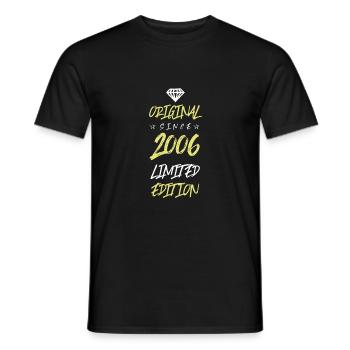 Édition limitée 2006 - T-shirt homme - noir - Devant - AI Model Male 178 light (178cm)