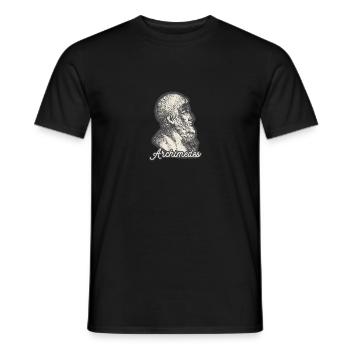 Archimedes - T-shirt homme - noir - Devant - AI Model Male 178 light (178cm)